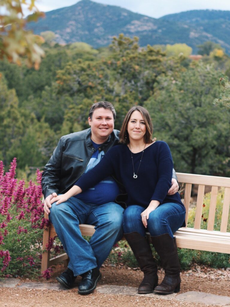 Matthew and Laura Girdner, founders of Girdner Graphic Design, in Santa Fe