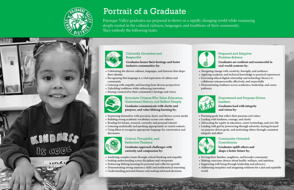 Pojoaque School District Portrait of a Graduate brochure design